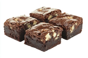 Four Delicious Walnut and White Chocolate Brownies