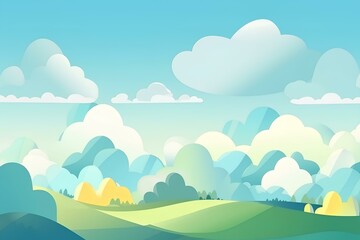 landscape with clouds