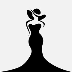 fashion lady with white background