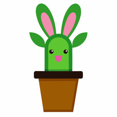 rabbit in a green hat