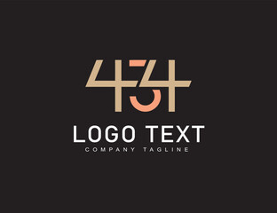 Fototapeta premium Branding identity corporate vector logo 434 design