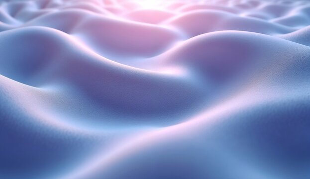 "An abstract 3D surface plot with smooth flowing curves, brightly illuminated from beneath, in a highly detailed and realistic representation, ultra HD."
