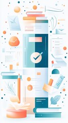 personalized online education, Modern Online Education Concept Illustration