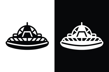 Effortless Transport Design. Hovercraft Silhouettes for Art and Branding