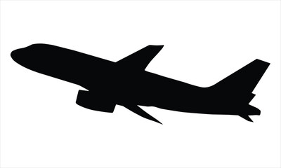 silhouette of airplane
