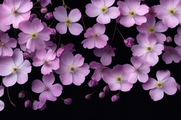 seamless loop of Leucophyllum flowers in full bloom, with gentle motion on a transparent alpha matte.