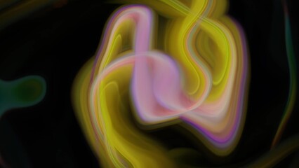 Abstract yellow color smooth silky liquid background