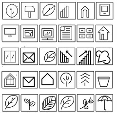 set of icons for web