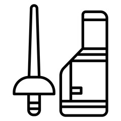 Fencing Equipment Bag Icon