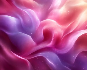 Obraz premium Abstract pink, purple, and orange fabric with glitter.