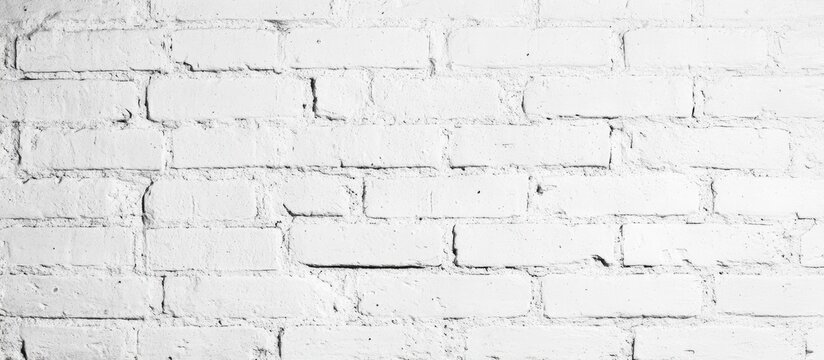 Fototapeta Rustic white brick wall texture with weathered appeal perfect for vintage design and photography projects