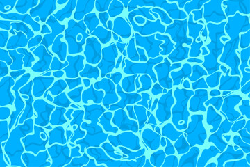 vector summer cartoon illustration of sea water