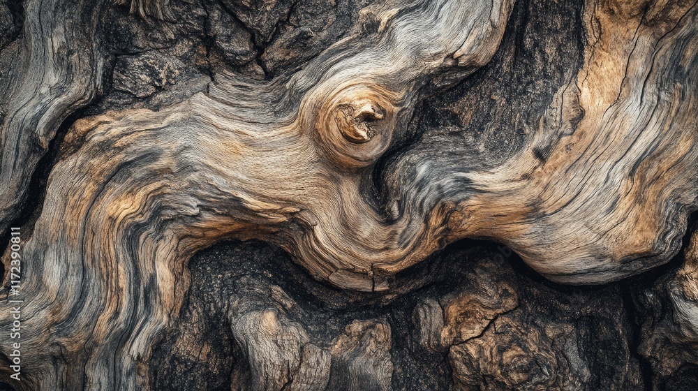 Poster natural walnut wood close-up texture showcasing organic patterns for creative design projects and ap
