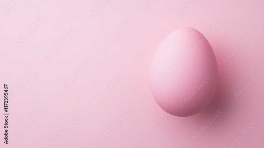 Poster creative pink egg light bulb on a pastel background symbolizing innovative ideas and inspiration wit
