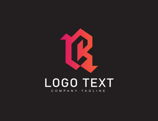 Abstract logo with c icon design