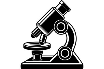 Microscope isolated on white background