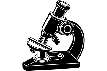 Microscope isolated on white background