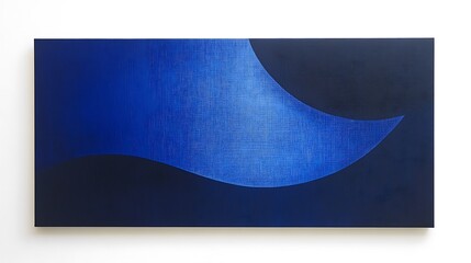 A deep navy canvas with smooth transitions to royal blue, sleek and timeless