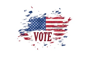 Usa debate of president voting. Election voting poster. Political election campaign.