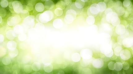 Obraz premium Soft Green Bokeh Background for Natural and Fresh Design Purposes