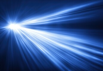 Obraz premium Abstract Blue Light Rays Graphic Design
