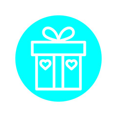 Gift Box with Hearts