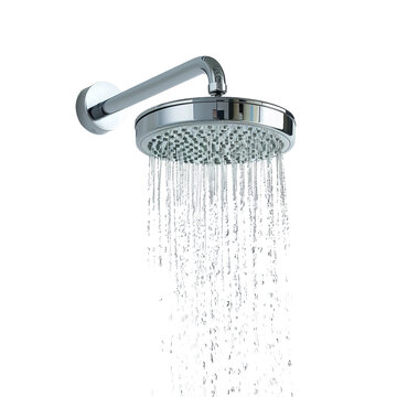 shower in the bathroom
