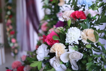 elegant wedding stage decoration in indian style