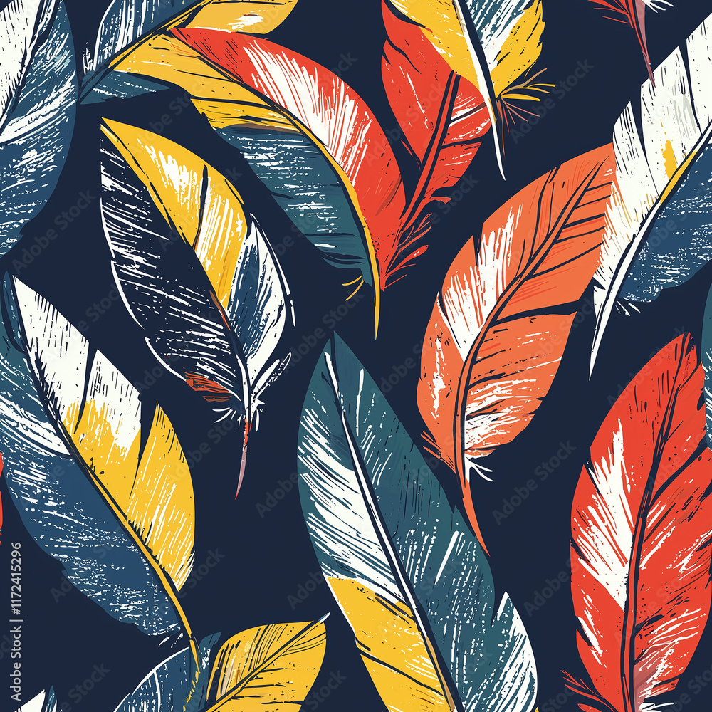Poster native american tribal prints indigenous patterns seamless designs art display colorful environment 
