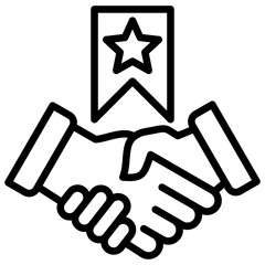 Merger And Acquisition Line Icon