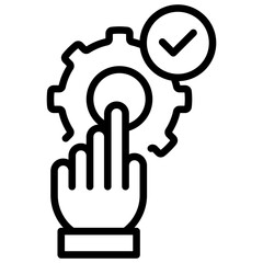 Merger And Acquisition Line Icon