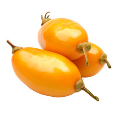 persimmon isolated on white background