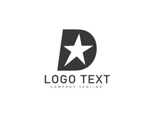 Abstract logo with d letter