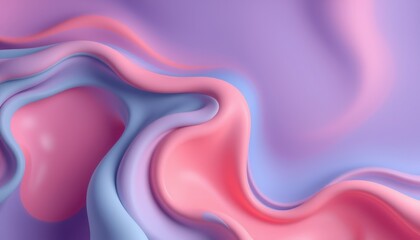 Naklejka premium Abstract Pink and Purple Swirling Liquid Forms