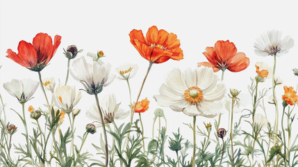 Elegant wedding invitation card background vector. Minimal hand painted watercolor botanical flowers texture template background. Design for wedding, vip cover, poster, rsvp moderncard.Valentine's Day