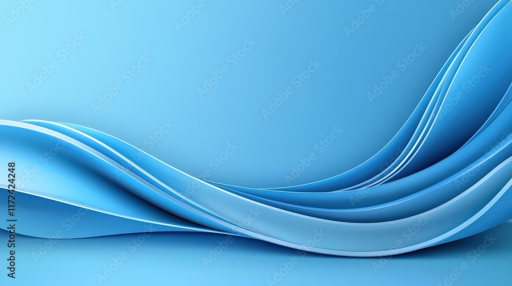 Poster a rich, plain blue background with no patterns or distractions, perfect for adding depth and focus t