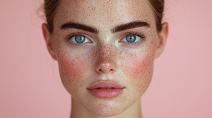 Fototapeta premium Signs of aging skin wrinkles and texture analysis in natural light portrait photography beauty concept