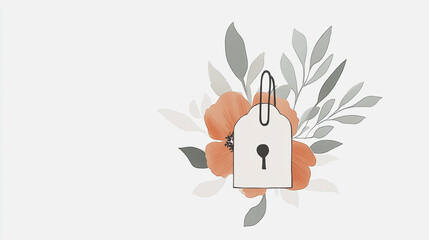 Elegant wedding invitation card background vector. Minimal hand painted watercolor botanical flowers texture template background. Design for wedding, vip cover, poster, rsvp moderncard.Valentine's Day