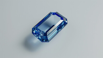 A single royal blue spinel gemstone 
