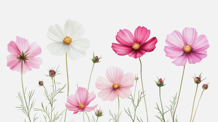 Elegant wedding invitation card background vector. Minimal hand painted watercolor botanical flowers texture template background. Design for wedding, vip cover, poster, rsvp moderncard.Valentine's Day