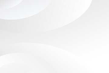 Abstract white minimalist background with soft curves and gradient design