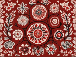 seamless pattern with flowers