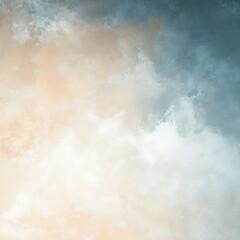 Obraz premium A serene gradient background blending soft hues of beige and blue, creating a calming atmosphere. 