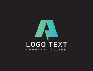 Fototapeta premium A letter Modern logo design