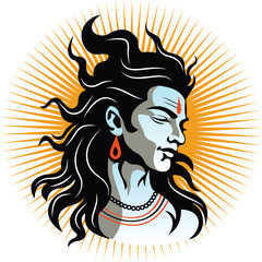 Happy Maha shivratri festival vector design
