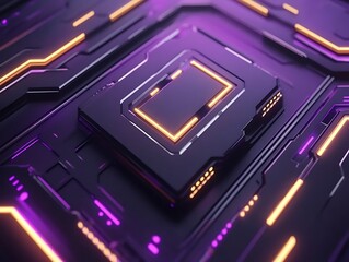 Obraz premium Abstract Futuristic Technology Circuit Board Design