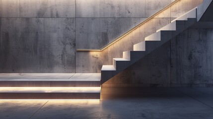 Elegant staircase design in home 