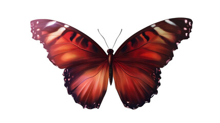 Obraz premium colorful butterfly realistic isolated on white transparent background