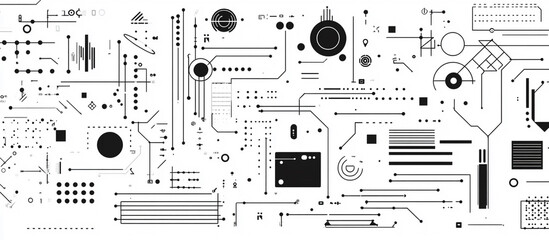 Abstract Network Background. Big data design digital technology concept.