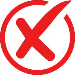 Obraz premium Wrong Symbol Icon